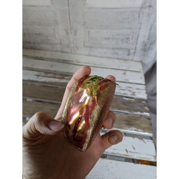 Taco Mexican glass ornament Xmas holiday tree - Picture 5 of 5